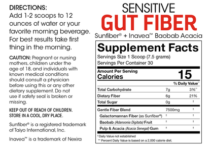 Sensitive Gut Fiber - Comfortable Prebiotic